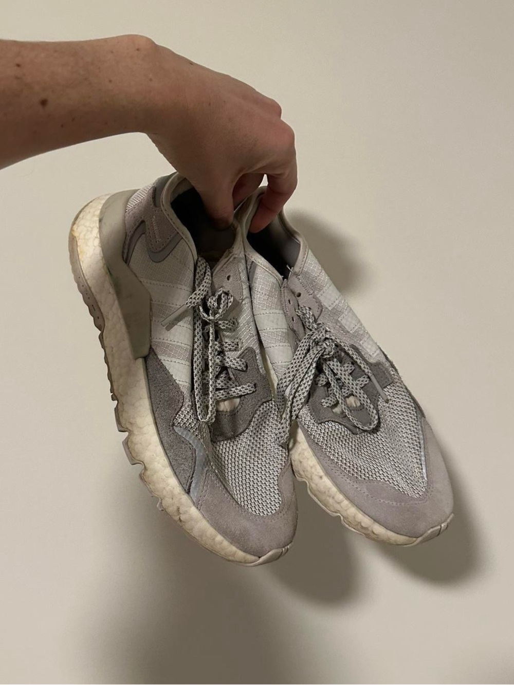 adidas Grey Mesh & Suede Men's Sneakers